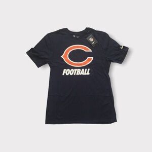Chicago Bears NWT authentic Nike logo navy t-shirt